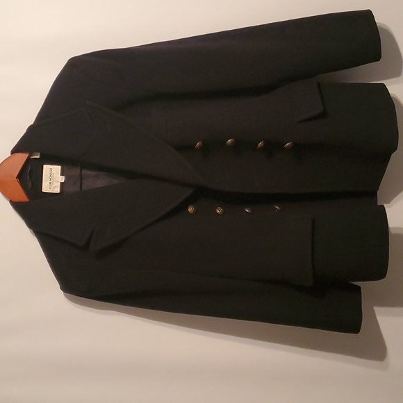 Vintage CLUB MONACO late 80's double breaster Wool Pea Coat Jacket - Picture 10 of 10